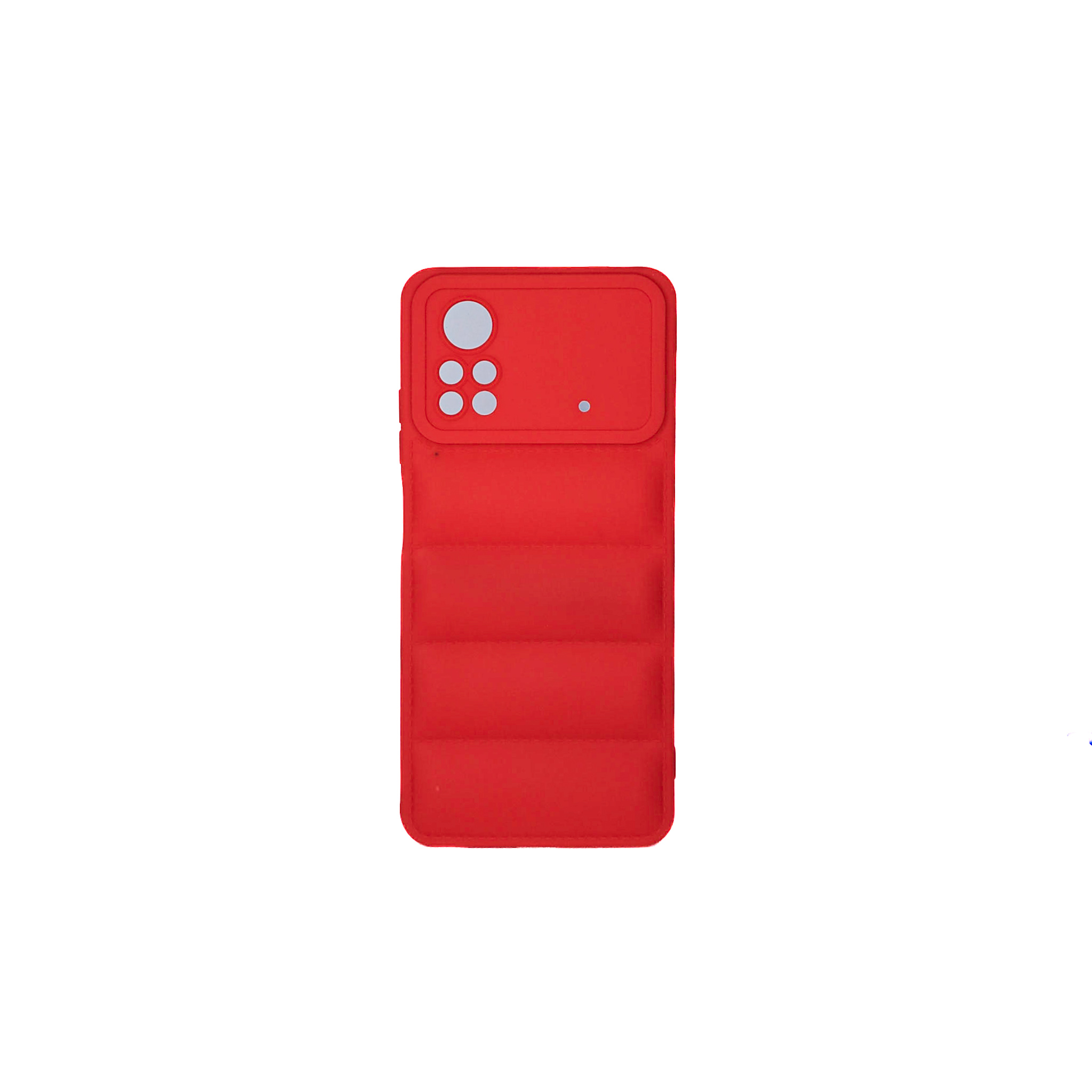 Protectores para celular  para Xiaomi  Pocophone Poco X4 Pro 5G Funda de tpu Puffer Rojo
